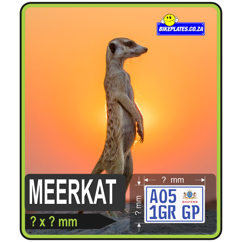 The MEERKAT Number Plate