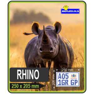 The RHINO Number Plate